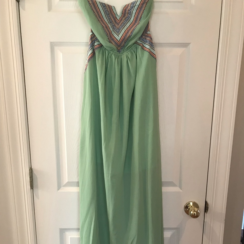 Mint Green Boutique Maxi Dress, Sz M, BNWOT.